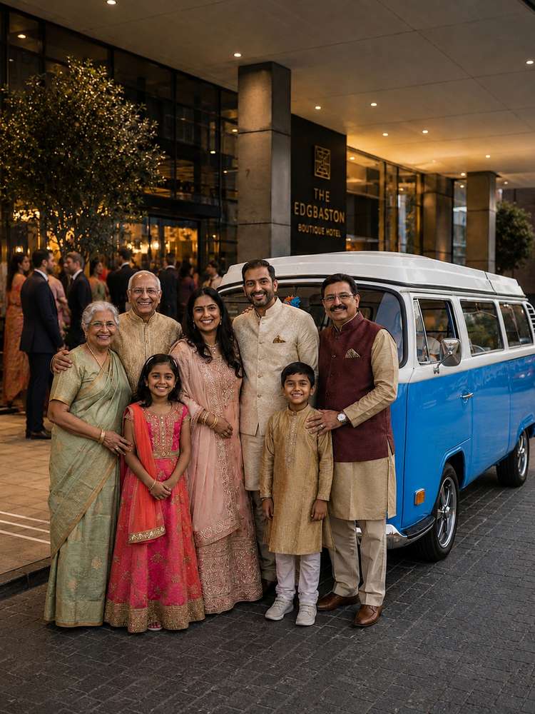A family celebration, indoors this time — Mabel still gets an invite.