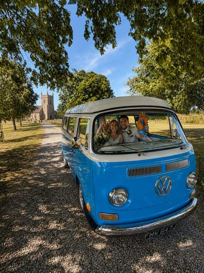 Mabel parked and ready, waiting on a quiet village street.